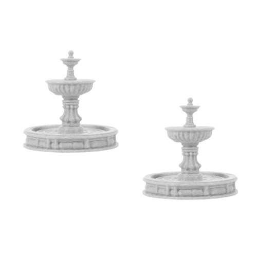 Small white resin water - small,