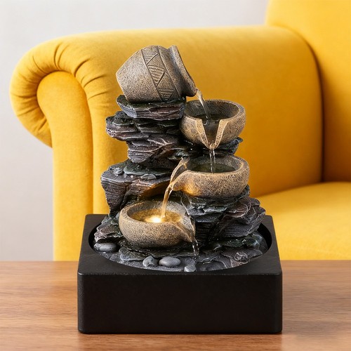 Tabletop waterfall fountain - waterfall,