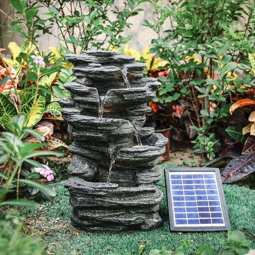 Natural slate garden - natural, water