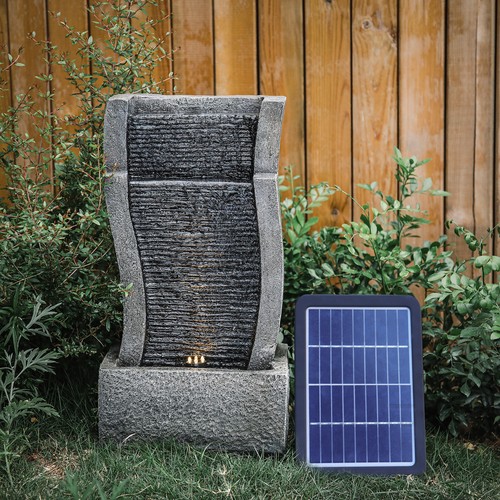 Resin stone wall falls garden - resin,