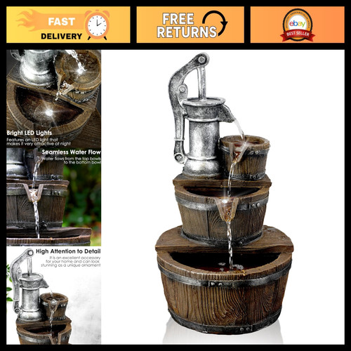 Garden water feature - water, pump