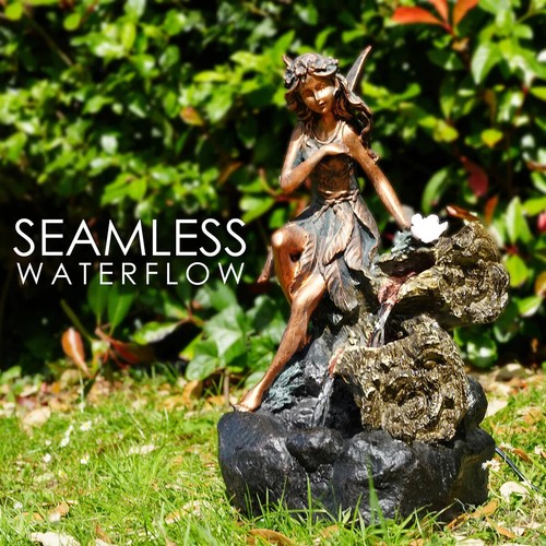 Fairy water feature - fairy,