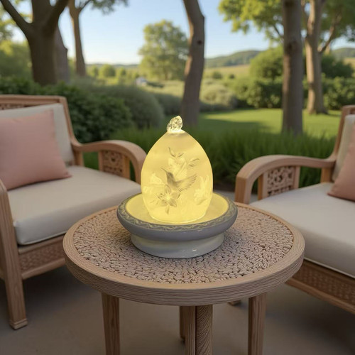 Water fountain with led - water,
