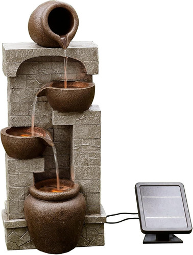 Solar powered water feature - water,