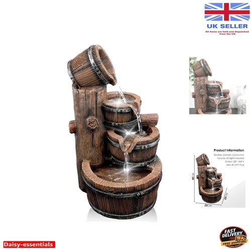 Cascading barrel water - water, feature