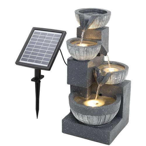 Solar powered tier - solar-powered, polyresin