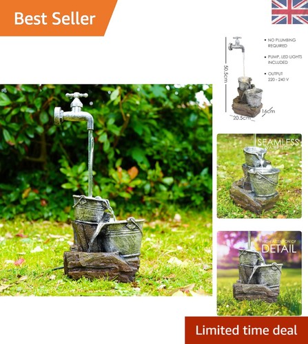 Garden water feature tap - water,