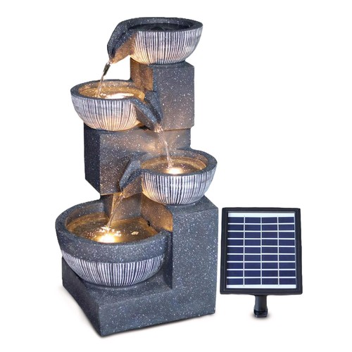 Solar garden water feature - garden,